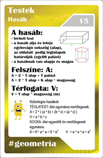 Geometria - Hasáb