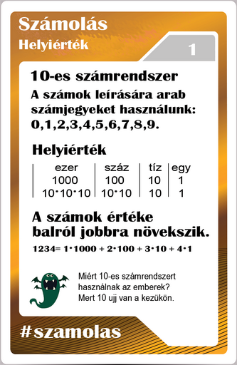 Számolás - Helyiérték