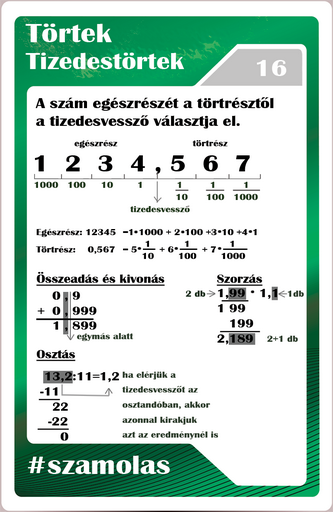Számolás - Tizedestörtek