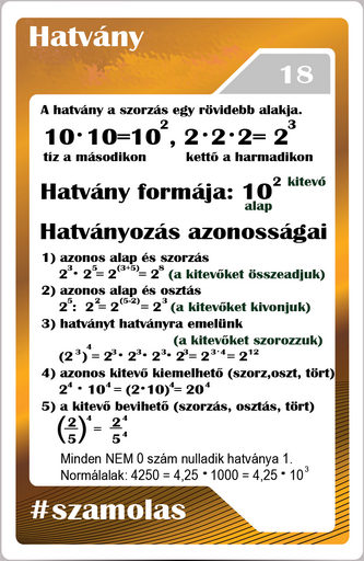 Számolás - Hatvány