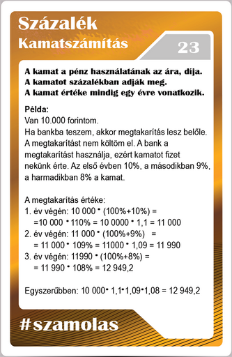 Számolás - Kamatszámítás