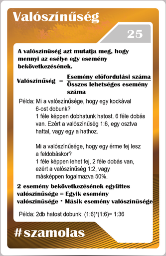 Számolás - Valószínűségek