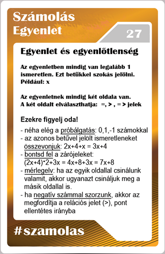 Számolás - Egyenletmegoldás
