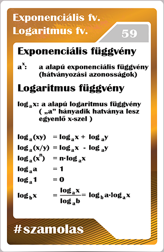 Számolás - Exponenciális, logaritmus függvény