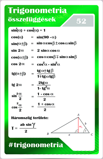 Trigonometria - Trigonometria összefüggések